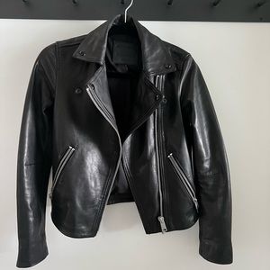 All Saints leather moto jacket